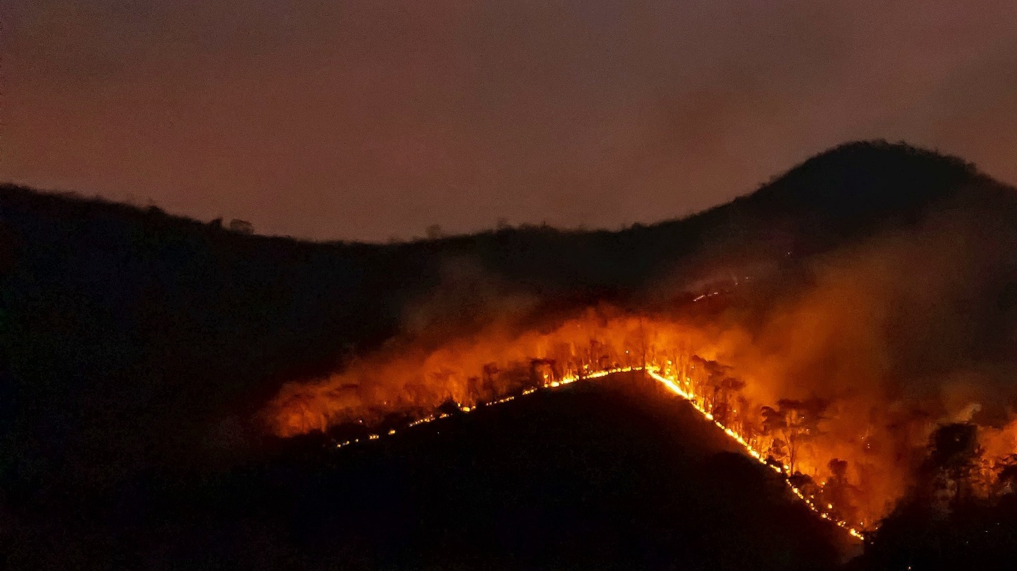 Пожар в Геленджике не угрожает местным населенным пунктам