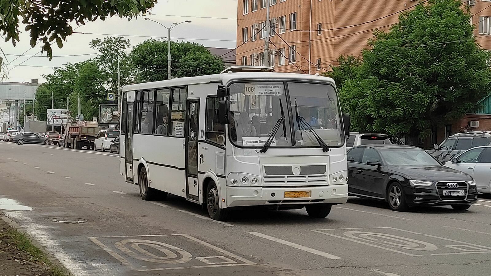 Проблема транспорта в Новознаменском стала причиной одиночного пикета в Краснодаре