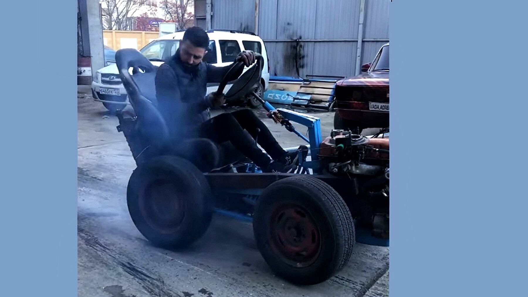 Известный изобретатель «Вага Адреналин» готовит новый проект перевернутого автомобиля