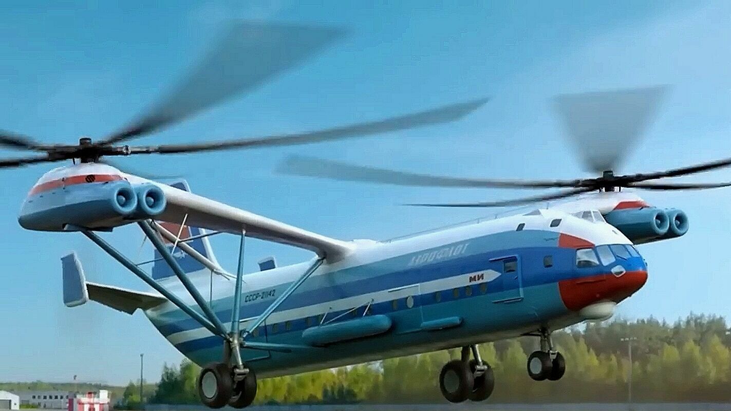 Советский гигант В-12: самый большой вертолет в мире